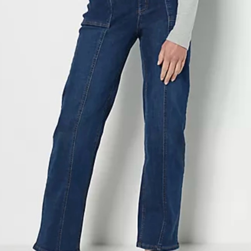 Denim and Company size 2P deep indigo jeans